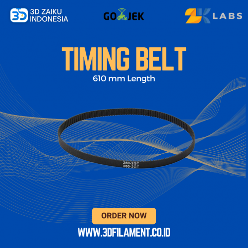 ZKLabs Closed Loop Timing Belt GT2 6mm Wide 610 mm Long